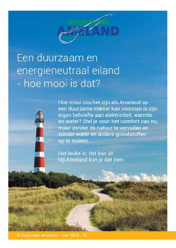Starter brochure Sustainable Ameland